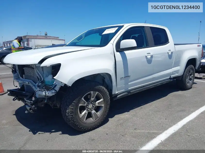 2020 Chevrolet Colorado 4Wd Long Box Z71 VIN: 1GCGTDEN0L1234400 Lot: 42635735