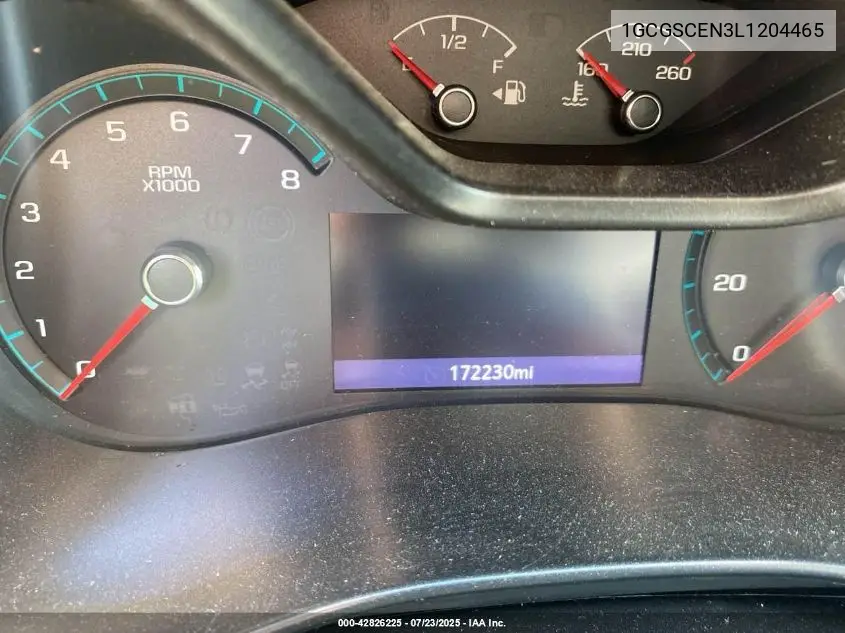 2020 Chevrolet Colorado Lt VIN: 1GCGSCEN3L1204465 Lot: 42826225