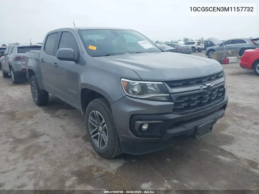 2021 Chevrolet Colorado 2Wd Short Box Lt VIN: 1GCGSCEN3M1157732 Lot: 41930708