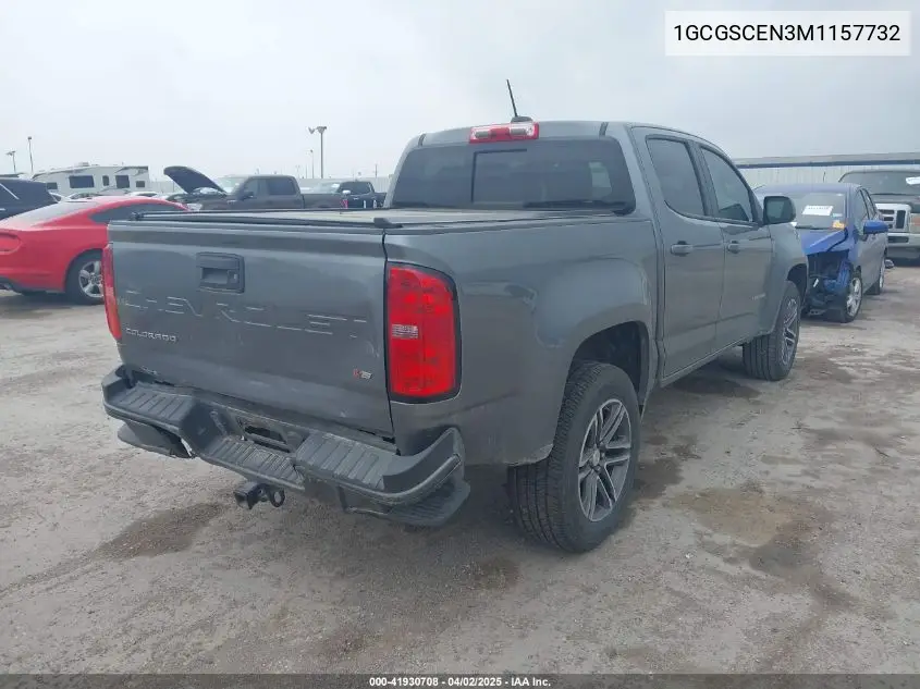 2021 Chevrolet Colorado 2Wd Short Box Lt VIN: 1GCGSCEN3M1157732 Lot: 41930708