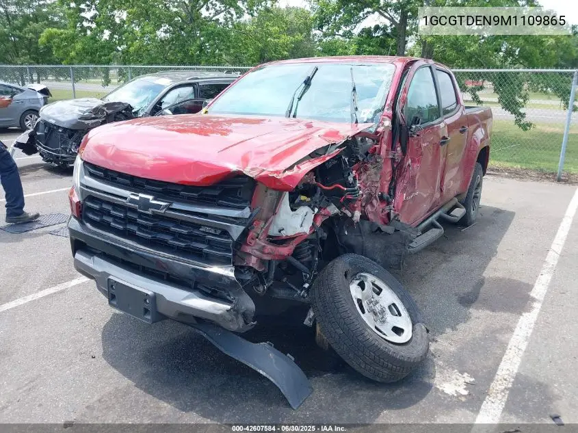 2021 Chevrolet Colorado 4Wd Short Box Z71 VIN: 1GCGTDEN9M1109865 Lot: 42607584