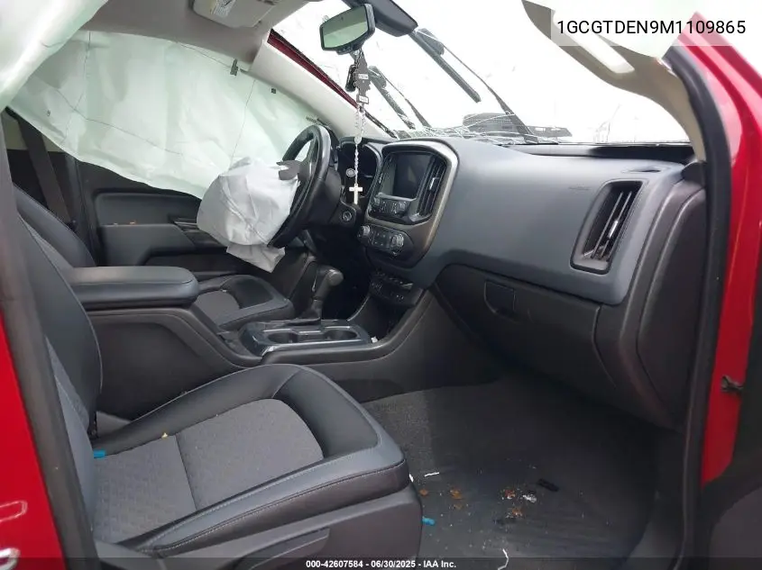 2021 Chevrolet Colorado 4Wd Short Box Z71 VIN: 1GCGTDEN9M1109865 Lot: 42607584
