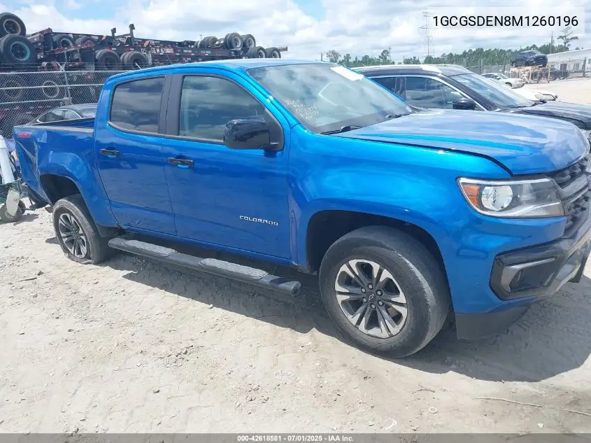 2021 Chevrolet Colorado 2Wd Short Box Z71 VIN: 1GCGSDEN8M1260196 Lot: 42618581