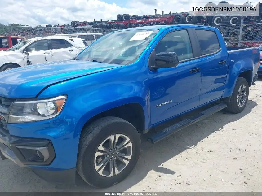 2021 Chevrolet Colorado 2Wd Short Box Z71 VIN: 1GCGSDEN8M1260196 Lot: 42618581