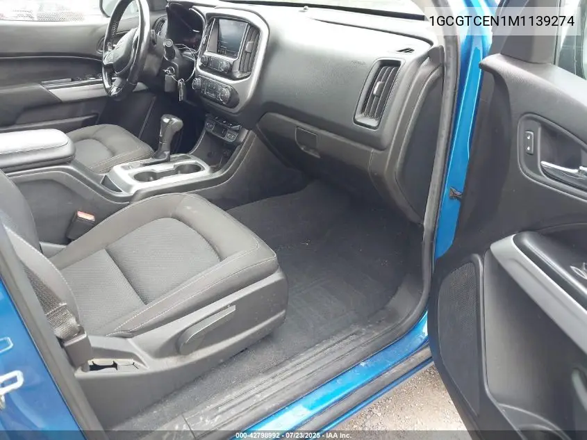 2021 Chevrolet Colorado 4Wd Long Box Lt VIN: 1GCGTCEN1M1139274 Lot: 42798992