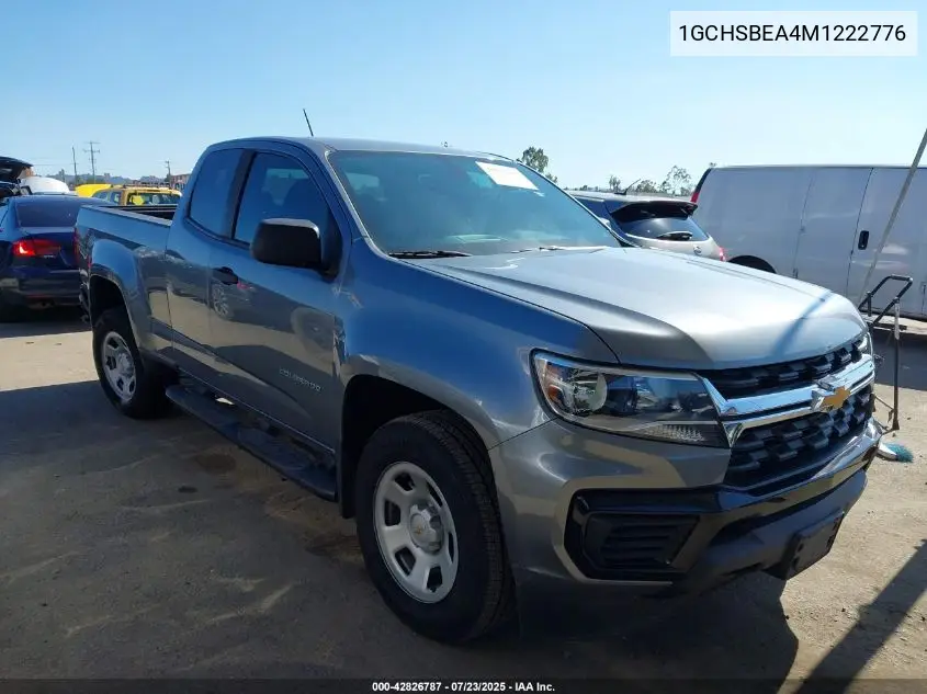 2021 Chevrolet Colorado 2Wd Long Box Wt VIN: 1GCHSBEA4M1222776 Lot: 42826787