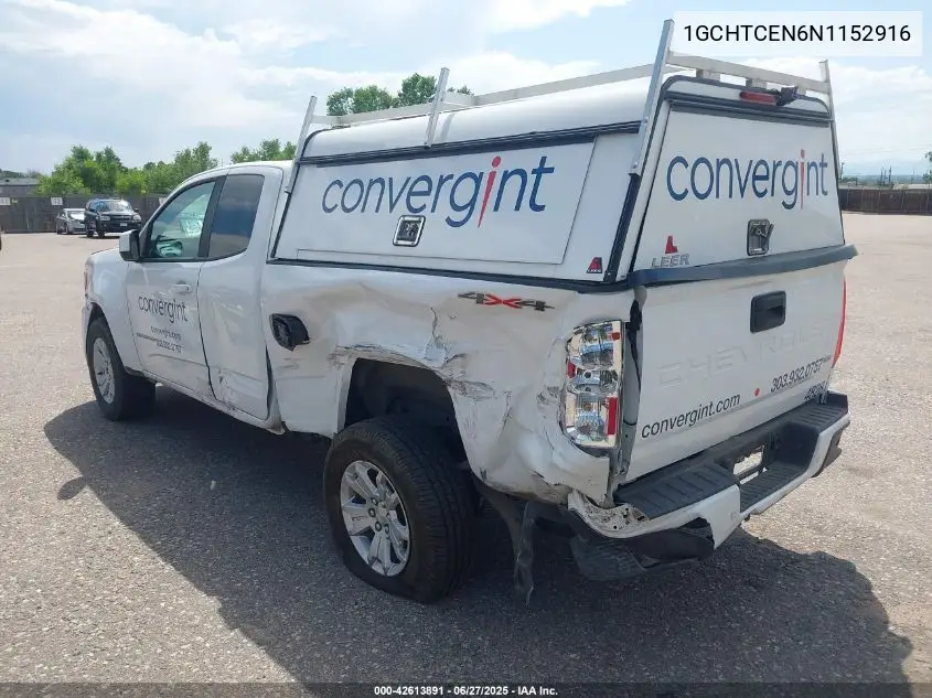 2022 Chevrolet Colorado 4Wd Long Box Lt VIN: 1GCHTCEN6N1152916 Lot: 42613891