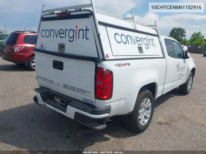 2022 Chevrolet Colorado 4Wd Long Box Lt VIN: 1GCHTCEN6N1152916 Lot: 42613891