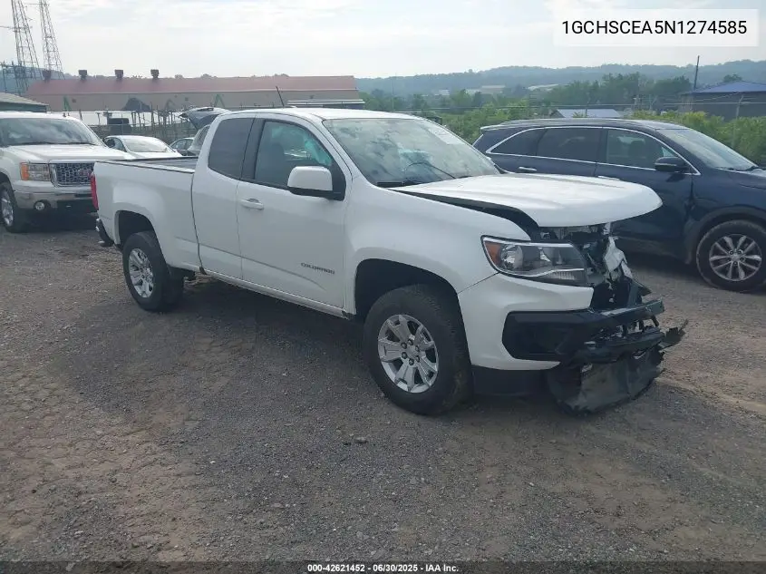 2022 Chevrolet Colorado 2Wd Long Box Lt VIN: 1GCHSCEA5N1274585 Lot: 42621452