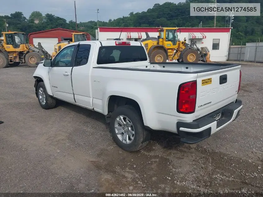2022 Chevrolet Colorado 2Wd Long Box Lt VIN: 1GCHSCEA5N1274585 Lot: 42621452