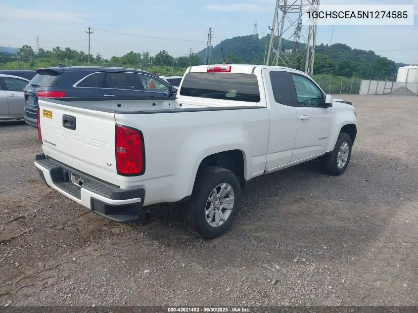 2022 Chevrolet Colorado 2Wd Long Box Lt VIN: 1GCHSCEA5N1274585 Lot: 42621452