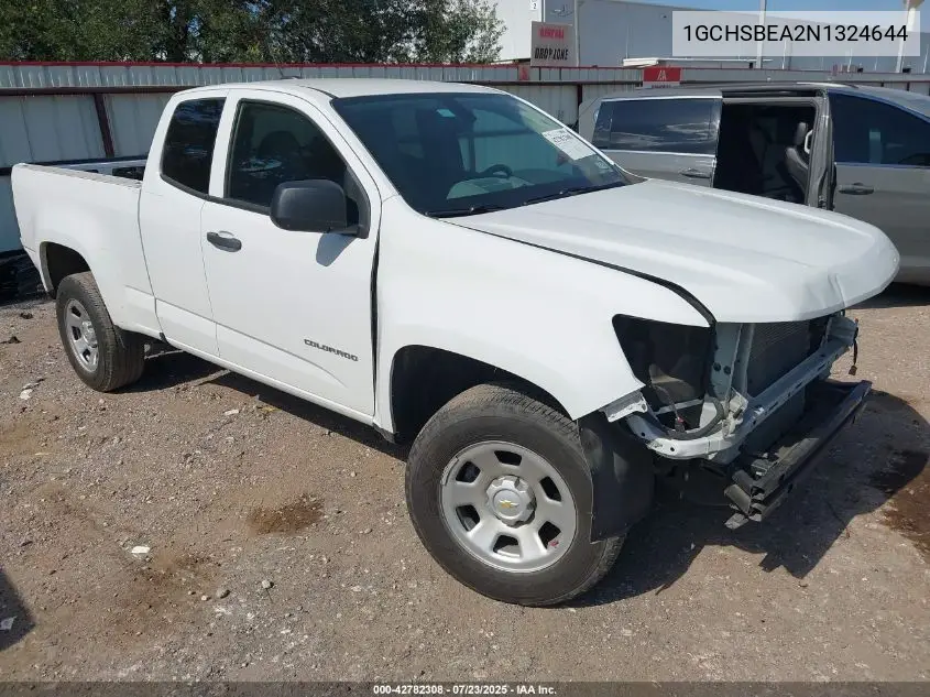 2022 Chevrolet Colorado 2Wd Long Box Wt VIN: 1GCHSBEA2N1324644 Lot: 42782308