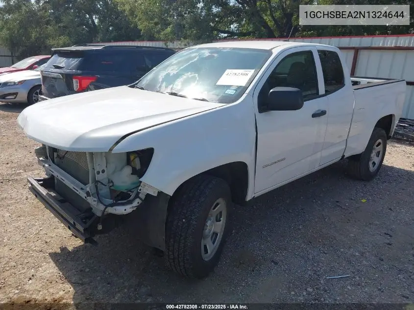 2022 Chevrolet Colorado 2Wd Long Box Wt VIN: 1GCHSBEA2N1324644 Lot: 42782308