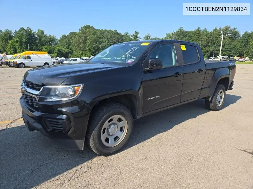 2022 Chevrolet Colorado VIN: 1GCGTBEN2N1129834 Lot: 42832420