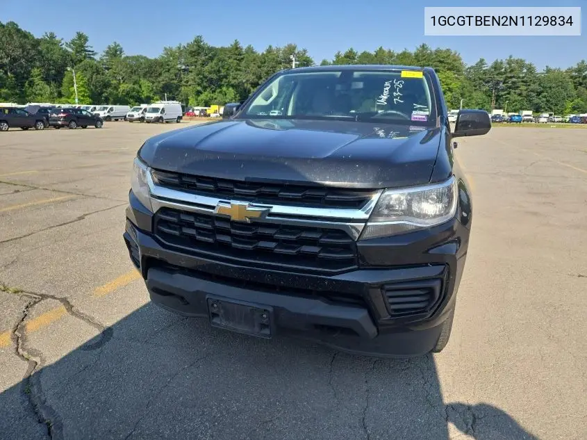 2022 Chevrolet Colorado VIN: 1GCGTBEN2N1129834 Lot: 42832420