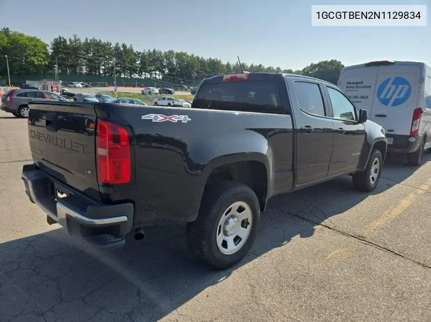 2022 Chevrolet Colorado VIN: 1GCGTBEN2N1129834 Lot: 42832420