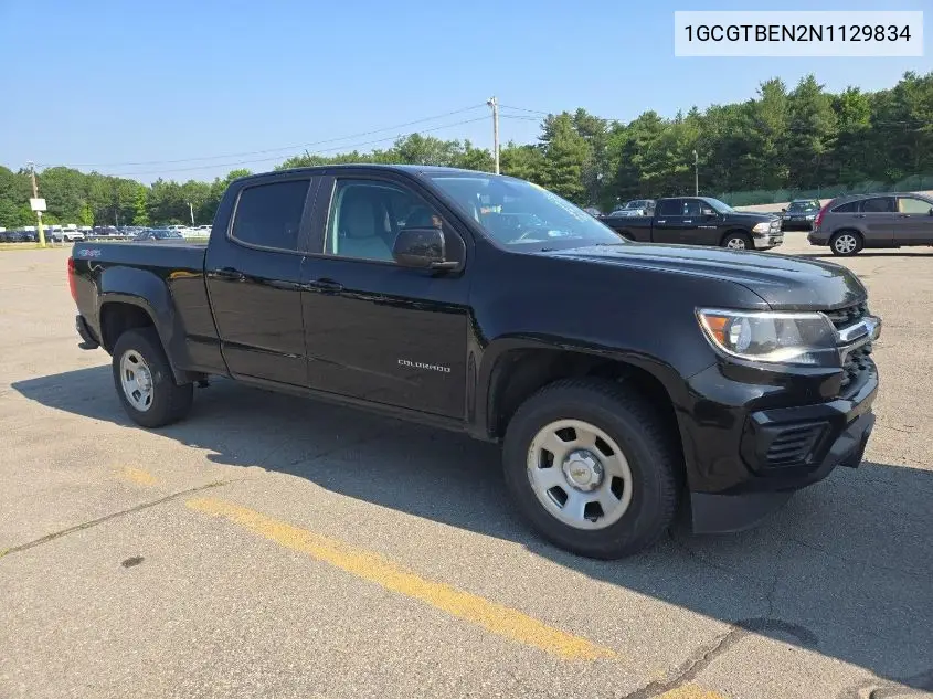 2022 Chevrolet Colorado VIN: 1GCGTBEN2N1129834 Lot: 42832420