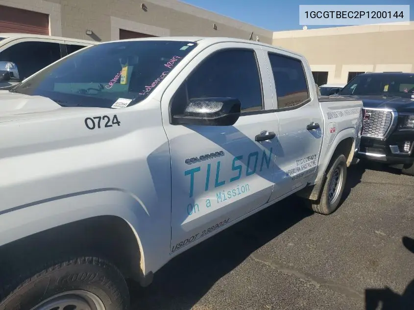 2023 Chevrolet Colorado VIN: 1GCGTBEC2P1200144 Lot: 42626480