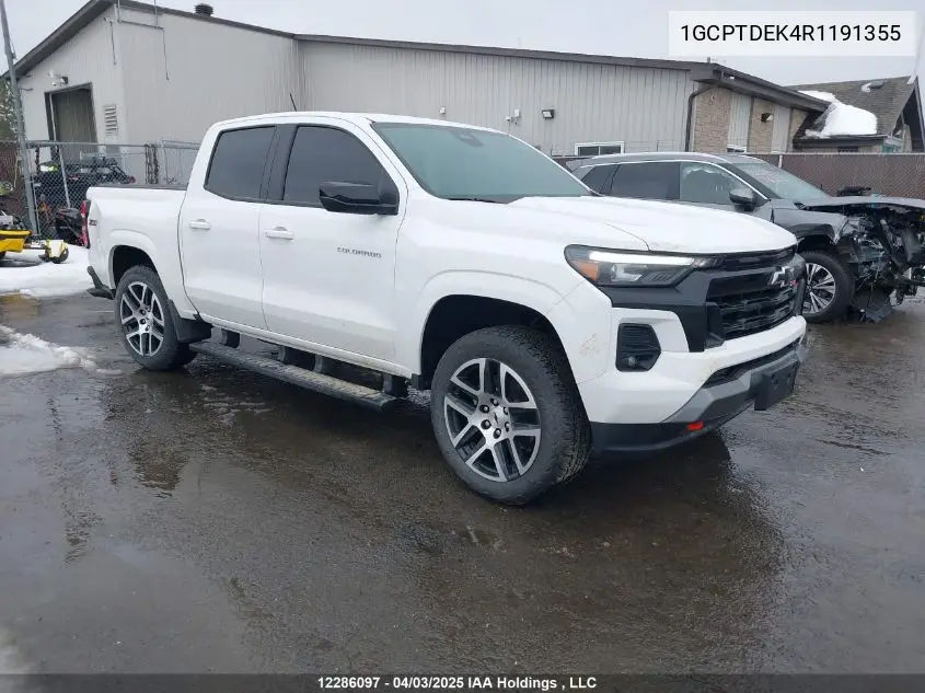 2024 Chevrolet Colorado Z71 VIN: 1GCPTDEK4R1191355 Lot: 12286097