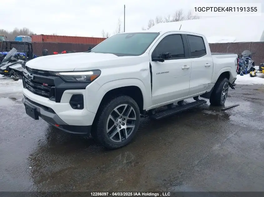 2024 Chevrolet Colorado Z71 VIN: 1GCPTDEK4R1191355 Lot: 12286097