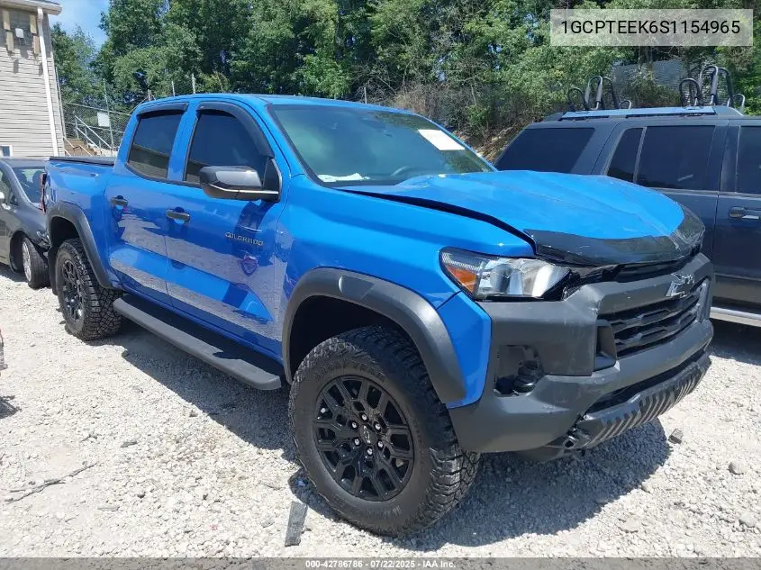 2025 Chevrolet Colorado 4Wd Trail Boss VIN: 1GCPTEEK6S1154965 Lot: 42786786