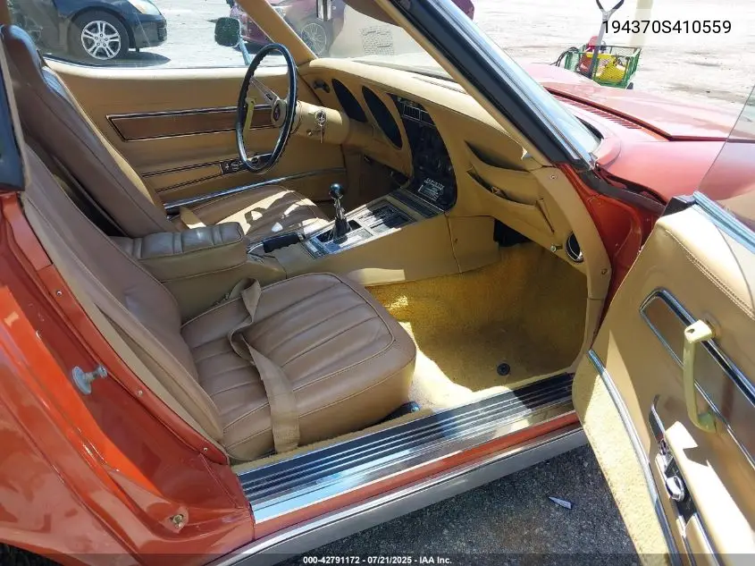 1970 Chevrolet Corvette VIN: 194370S410559 Lot: 42791172