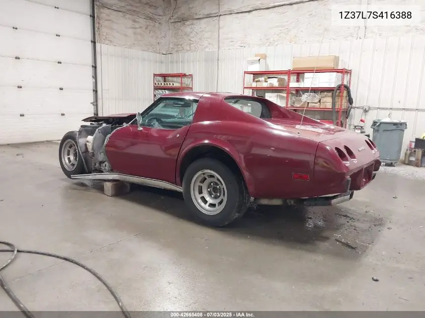 1977 Chevrolet Corvette VIN: 1Z37L7S416388 Lot: 42665408