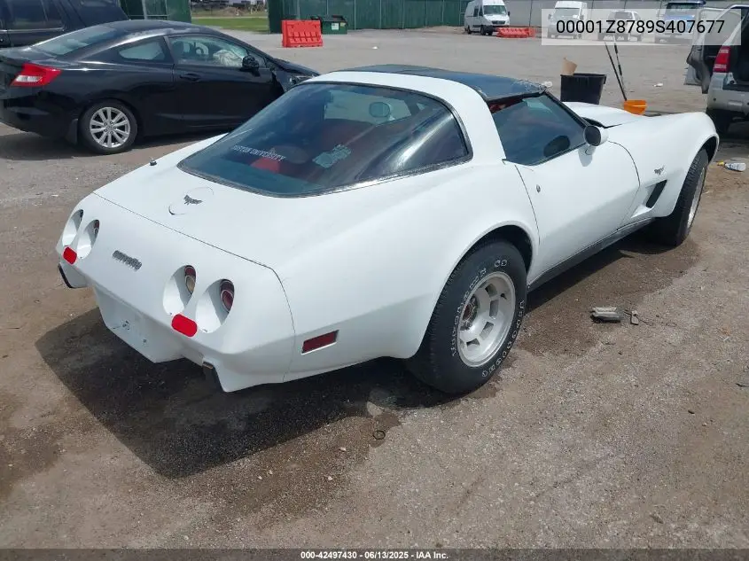 1979 Chevrolet Corvette VIN: 00001Z8789S407677 Lot: 42497430