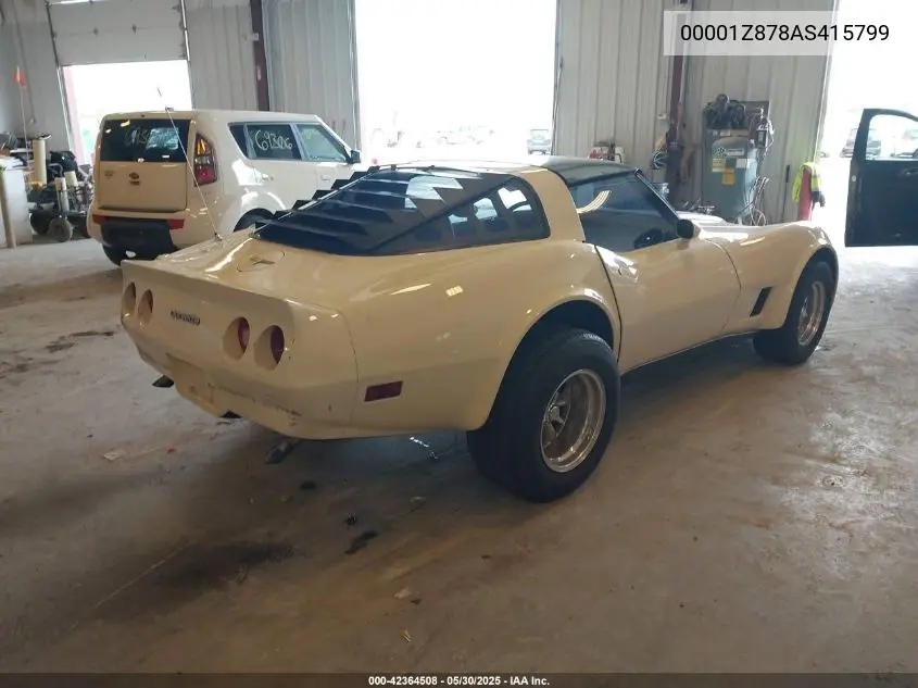 1980 Chevrolet Corvette VIN: 00001Z878AS415799 Lot: 42364508