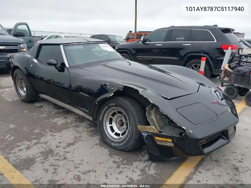 1982 Chevrolet Corvette VIN: 1G1AY8787C5117940 Lot: 42382342