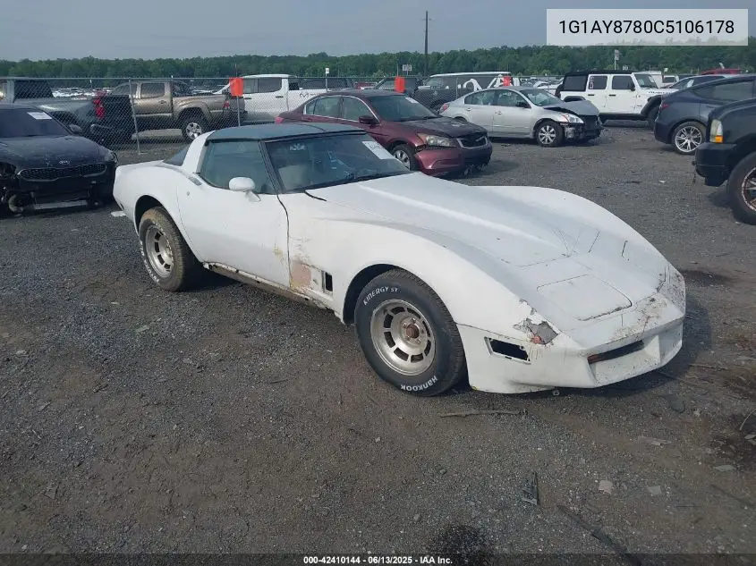 1982 Chevrolet Corvette VIN: 1G1AY8780C5106178 Lot: 42410144