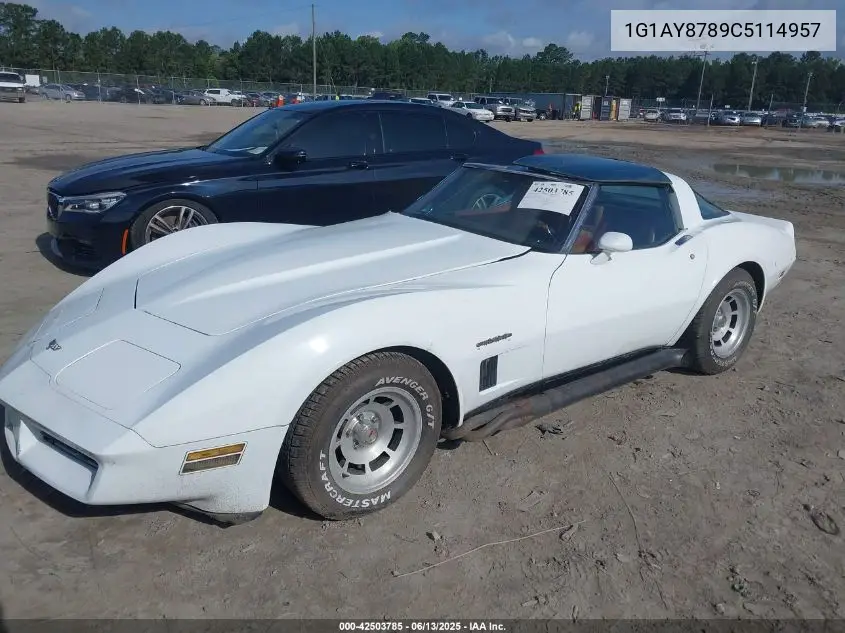 1982 Chevrolet Corvette VIN: 1G1AY8789C5114957 Lot: 42503785
