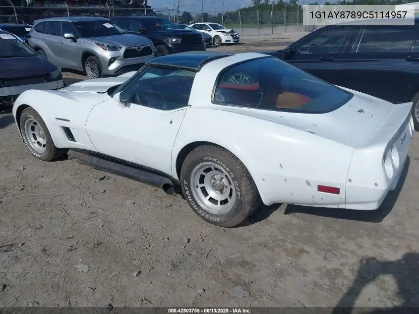 1982 Chevrolet Corvette VIN: 1G1AY8789C5114957 Lot: 42503785