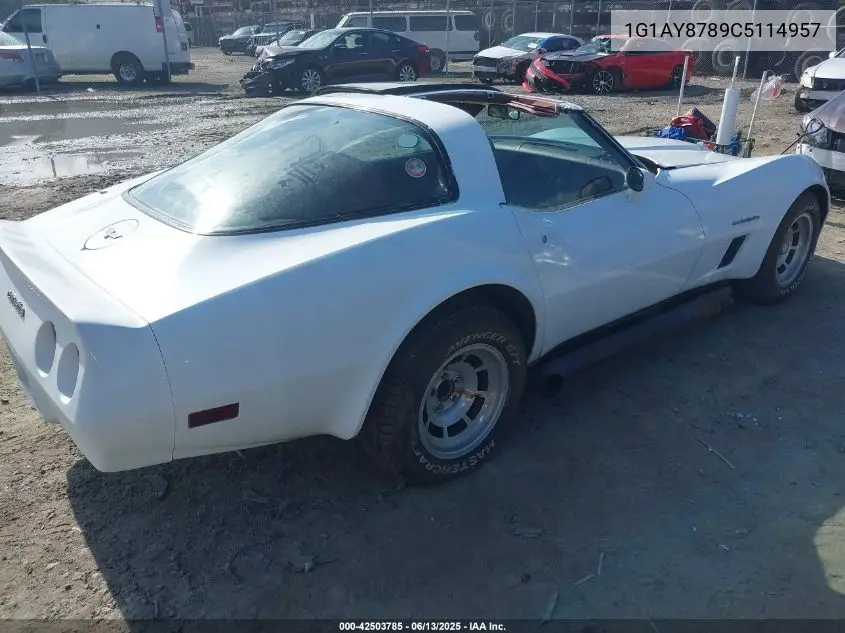1982 Chevrolet Corvette VIN: 1G1AY8789C5114957 Lot: 42503785