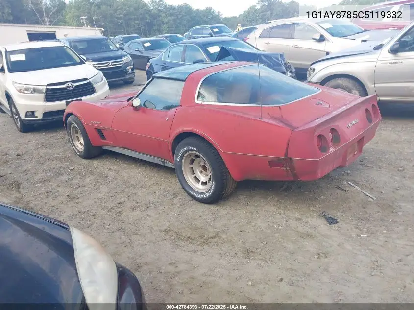 1982 Chevrolet Corvette VIN: 1G1AY8785C5119332 Lot: 42784393