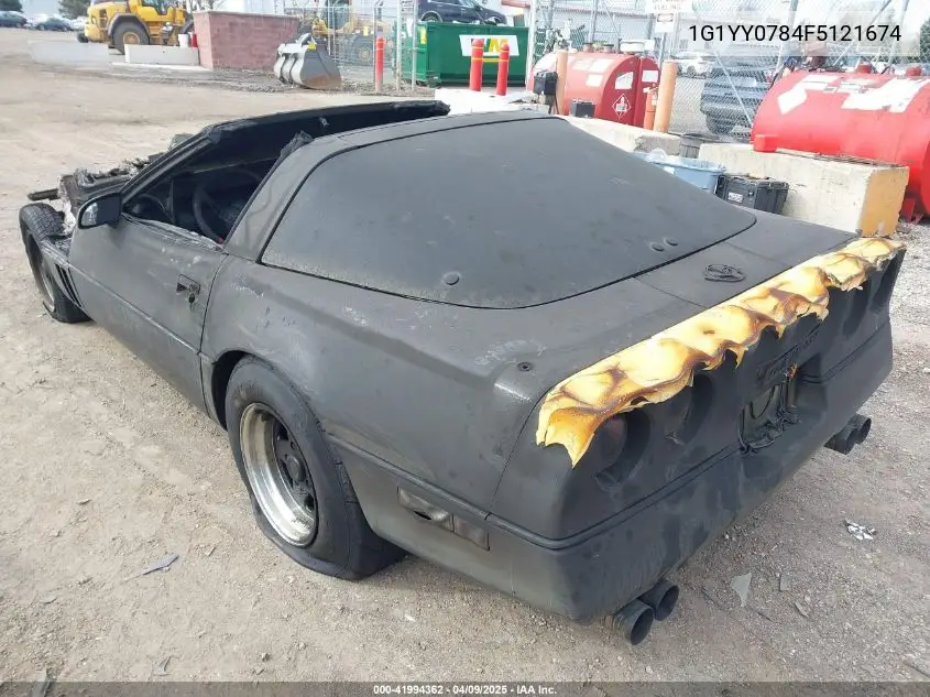 1985 Chevrolet Corvette VIN: 1G1YY0784F5121674 Lot: 41994362