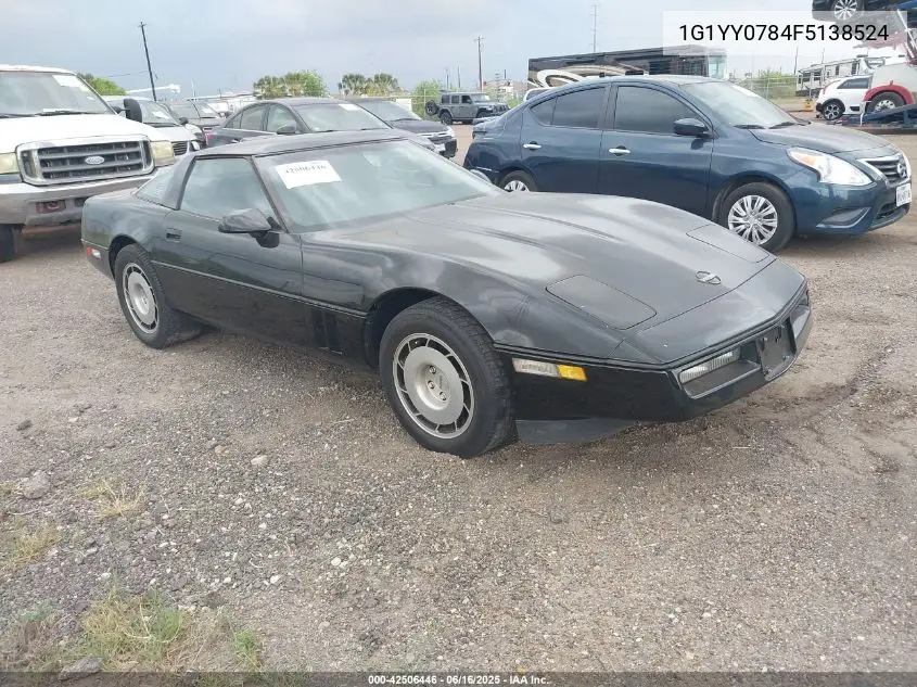 1985 Chevrolet Corvette VIN: 1G1YY0784F5138524 Lot: 42506446