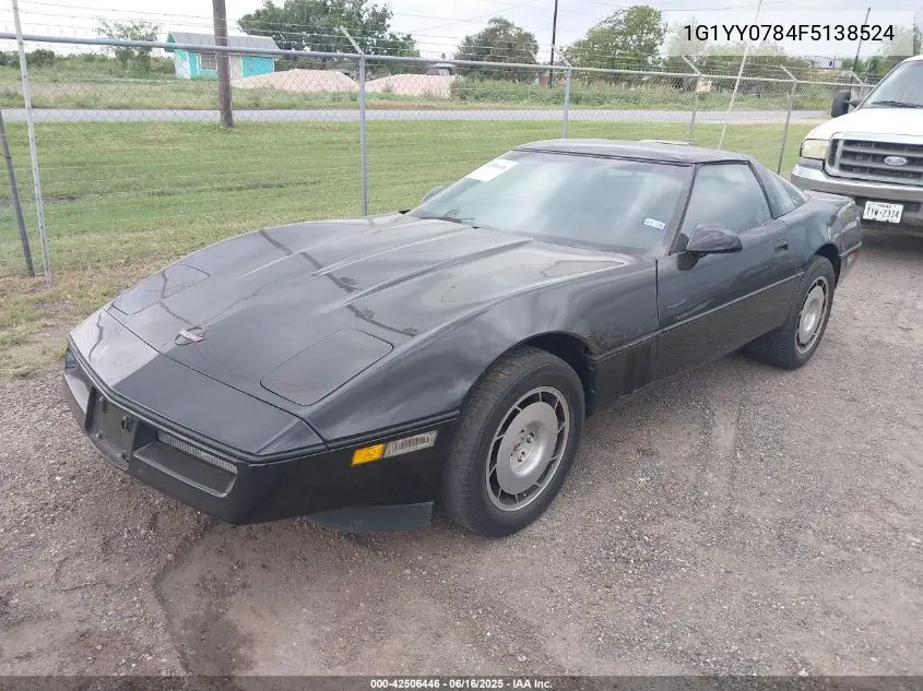 1985 Chevrolet Corvette VIN: 1G1YY0784F5138524 Lot: 42506446
