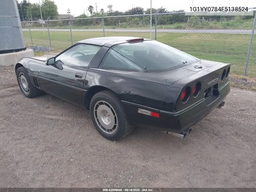 1985 Chevrolet Corvette VIN: 1G1YY0784F5138524 Lot: 42506446