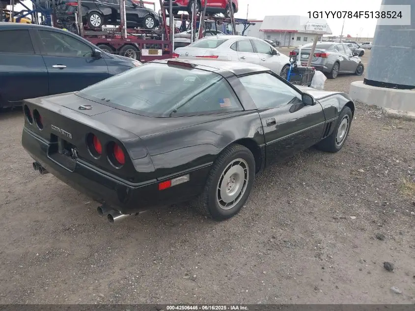 1985 Chevrolet Corvette VIN: 1G1YY0784F5138524 Lot: 42506446
