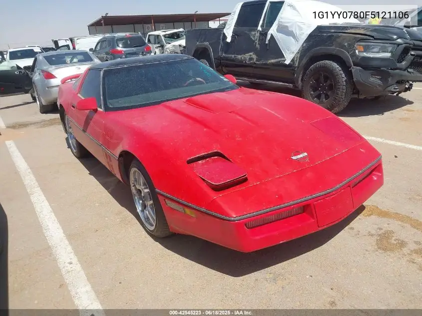 1985 Chevrolet Corvette VIN: 1G1YY0780F5121106 Lot: 42545223