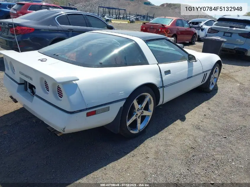 1985 Chevrolet Corvette VIN: 1G1YY0784F5132948 Lot: 42786049