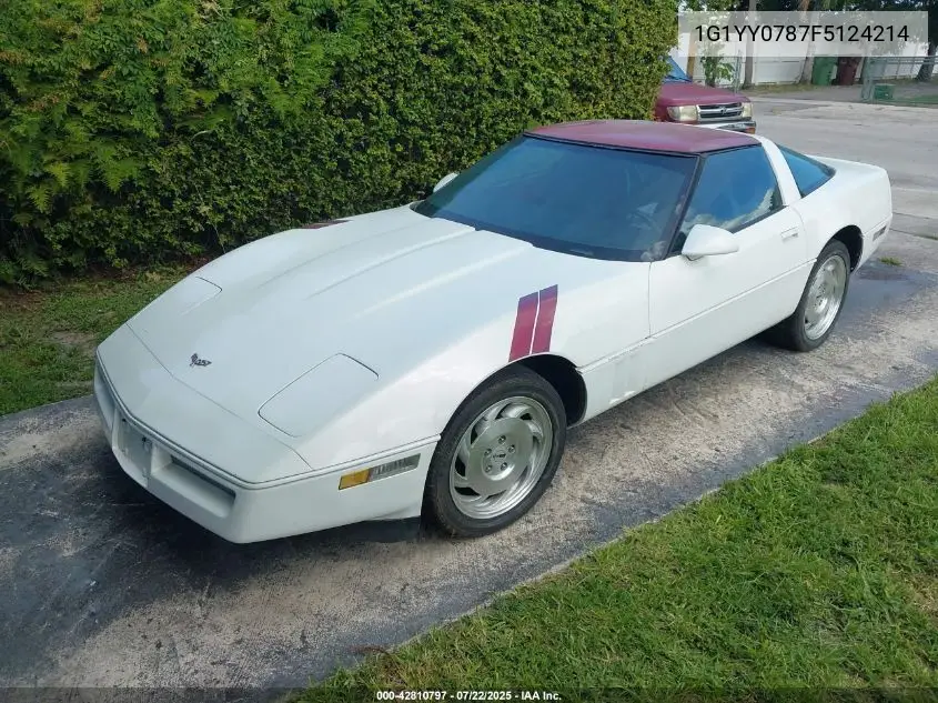 1985 Chevrolet Corvette VIN: 1G1YY0787F5124214 Lot: 42810797