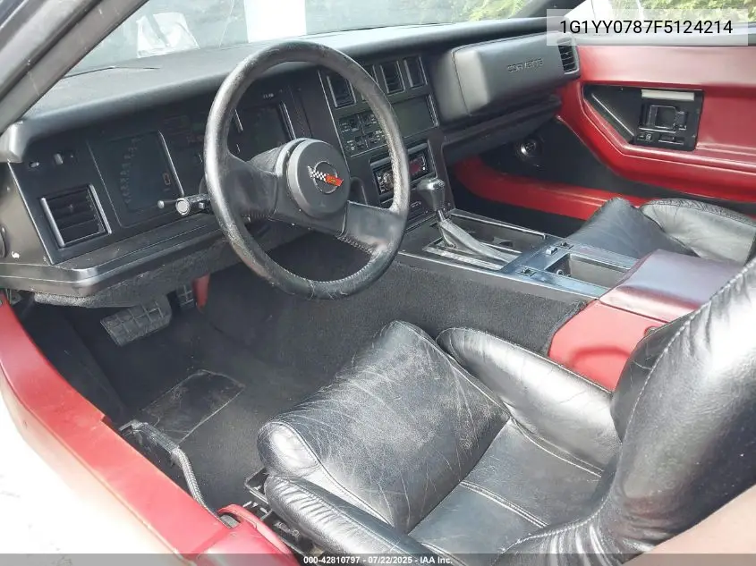 1985 Chevrolet Corvette VIN: 1G1YY0787F5124214 Lot: 42810797
