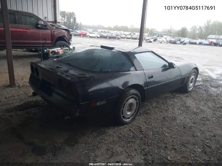 1986 Chevrolet Corvette VIN: 1G1YY0784G5117691 Lot: 41977287