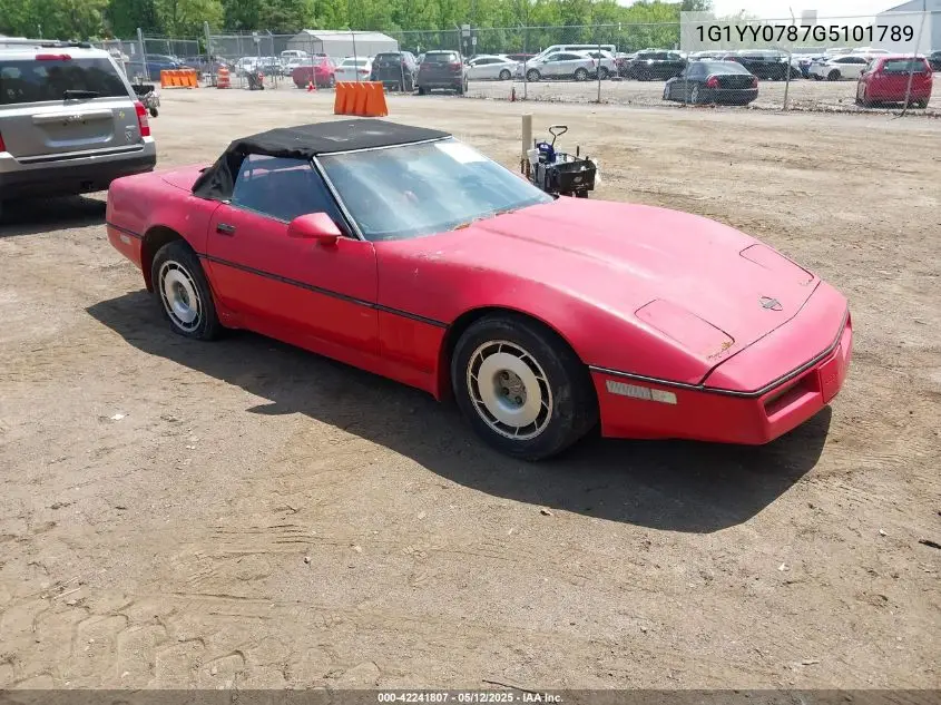 1986 Chevrolet Corvette VIN: 1G1YY0787G5101789 Lot: 42241807