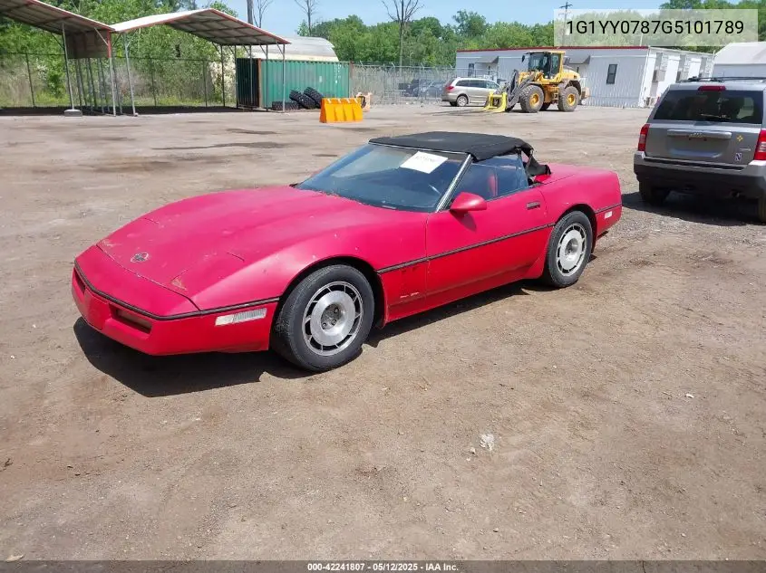 1986 Chevrolet Corvette VIN: 1G1YY0787G5101789 Lot: 42241807