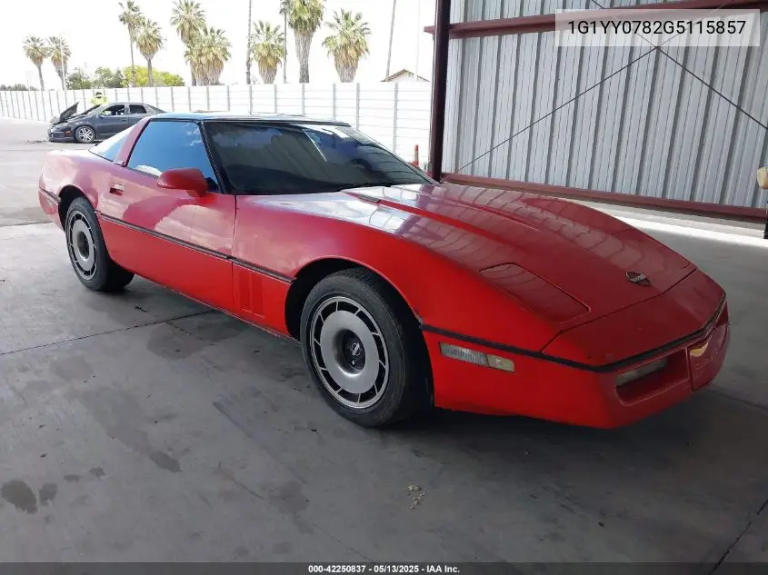 1986 Chevrolet Corvette VIN: 1G1YY0782G5115857 Lot: 42250837