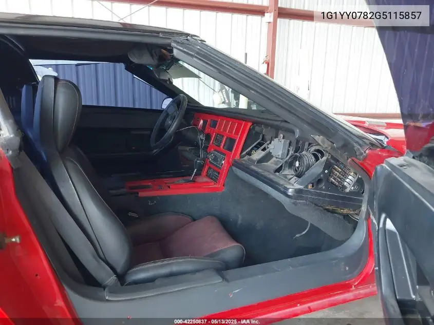 1986 Chevrolet Corvette VIN: 1G1YY0782G5115857 Lot: 42250837