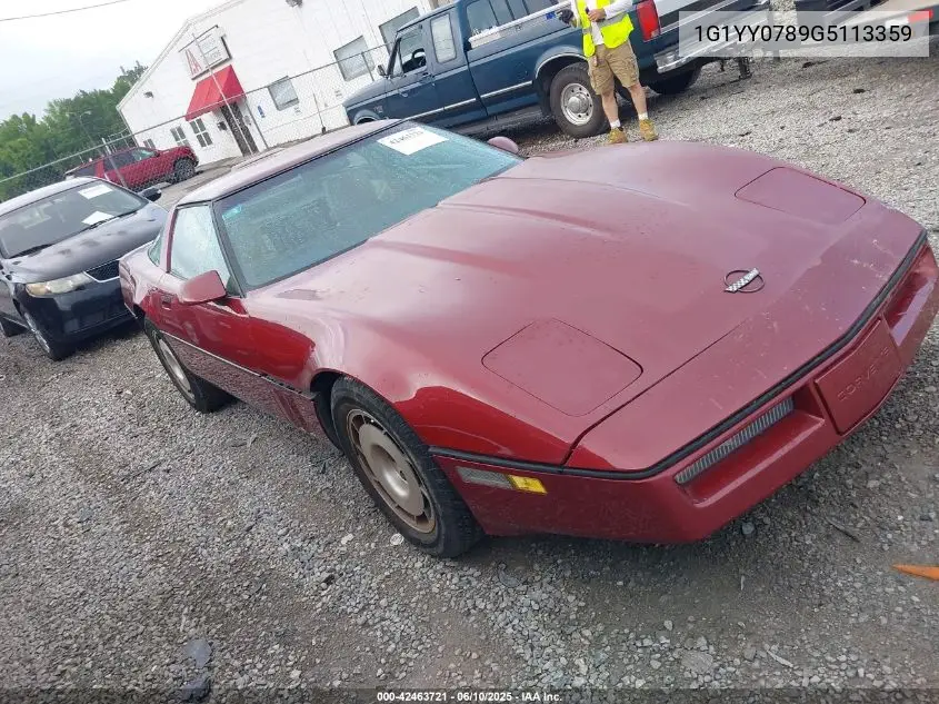 1986 Chevrolet Corvette VIN: 1G1YY0789G5113359 Lot: 42463721